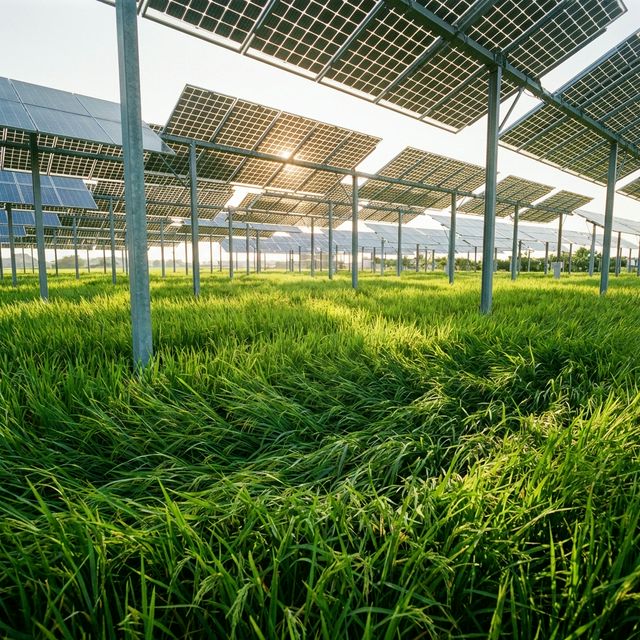 Crop growth under Agrivoltaics